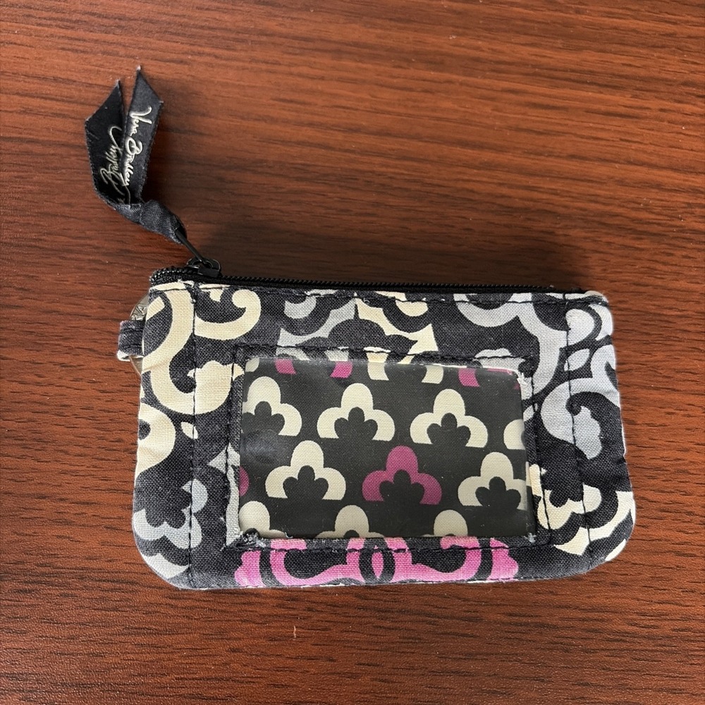 Vera Bradley Zip ID Pouch With Keyring Floral Multicolor